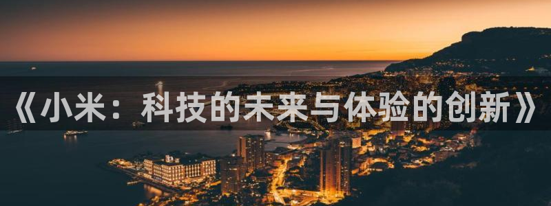长征娱乐手机网页版登录：《小米：科技的未来与体验的创新》